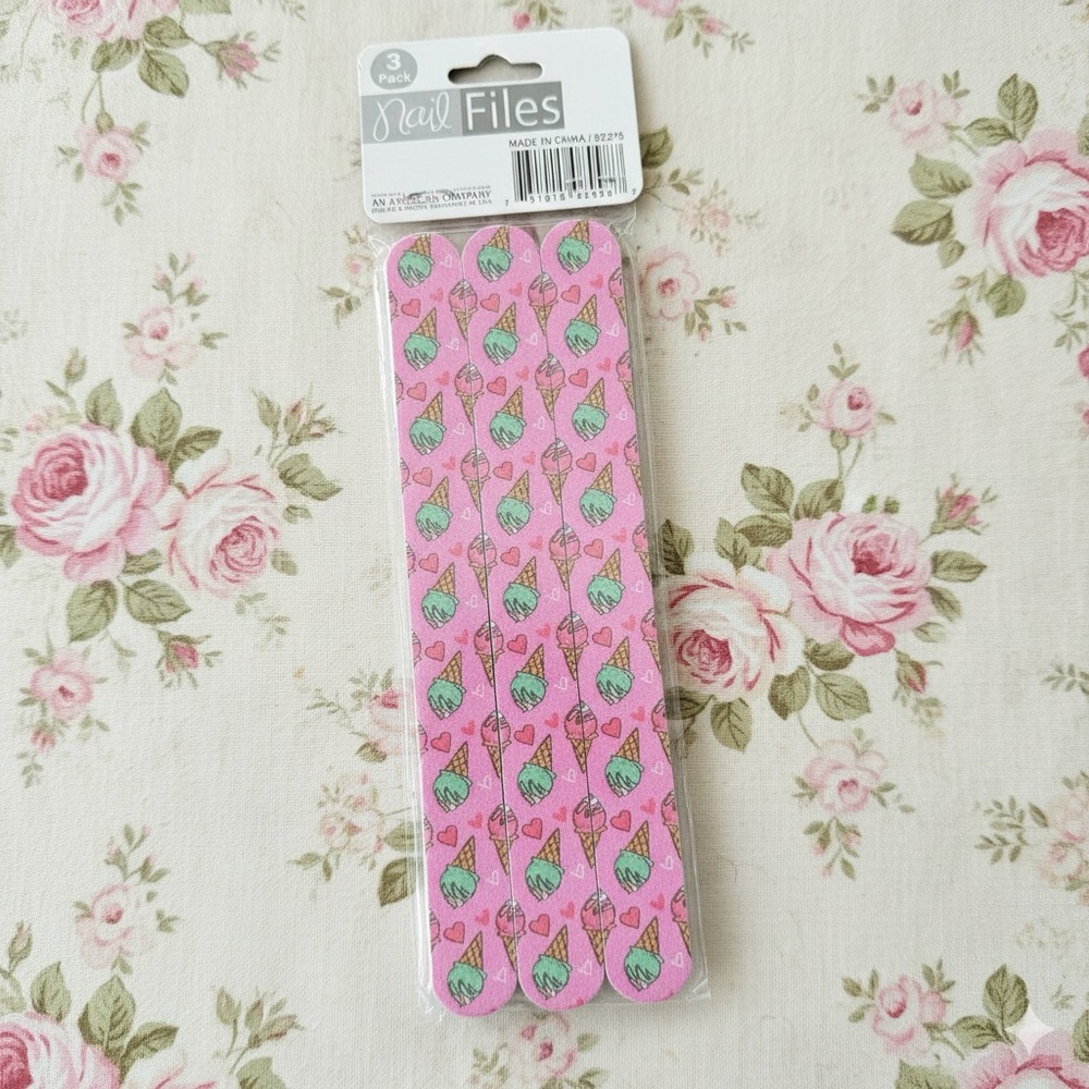 Nail Files Set Ice Cream Print 🍦